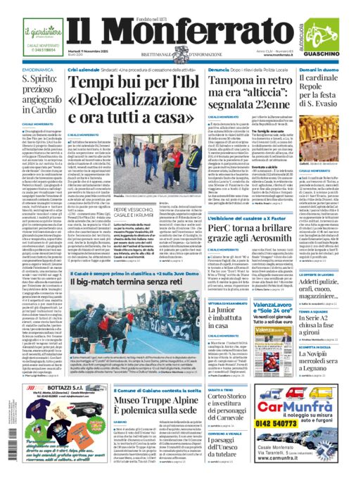 Il Monferrato - Edizione 83 del 11/11/2025